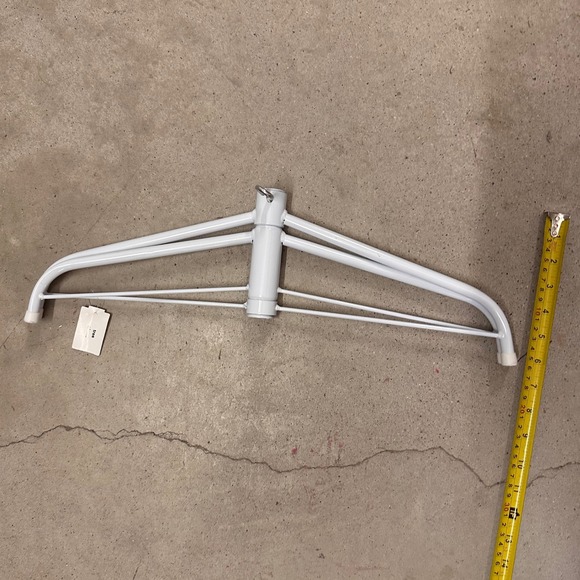 White Metal Christmas Tree Stand Folding Base Holiday Decoration Display - Picture 7 of 7